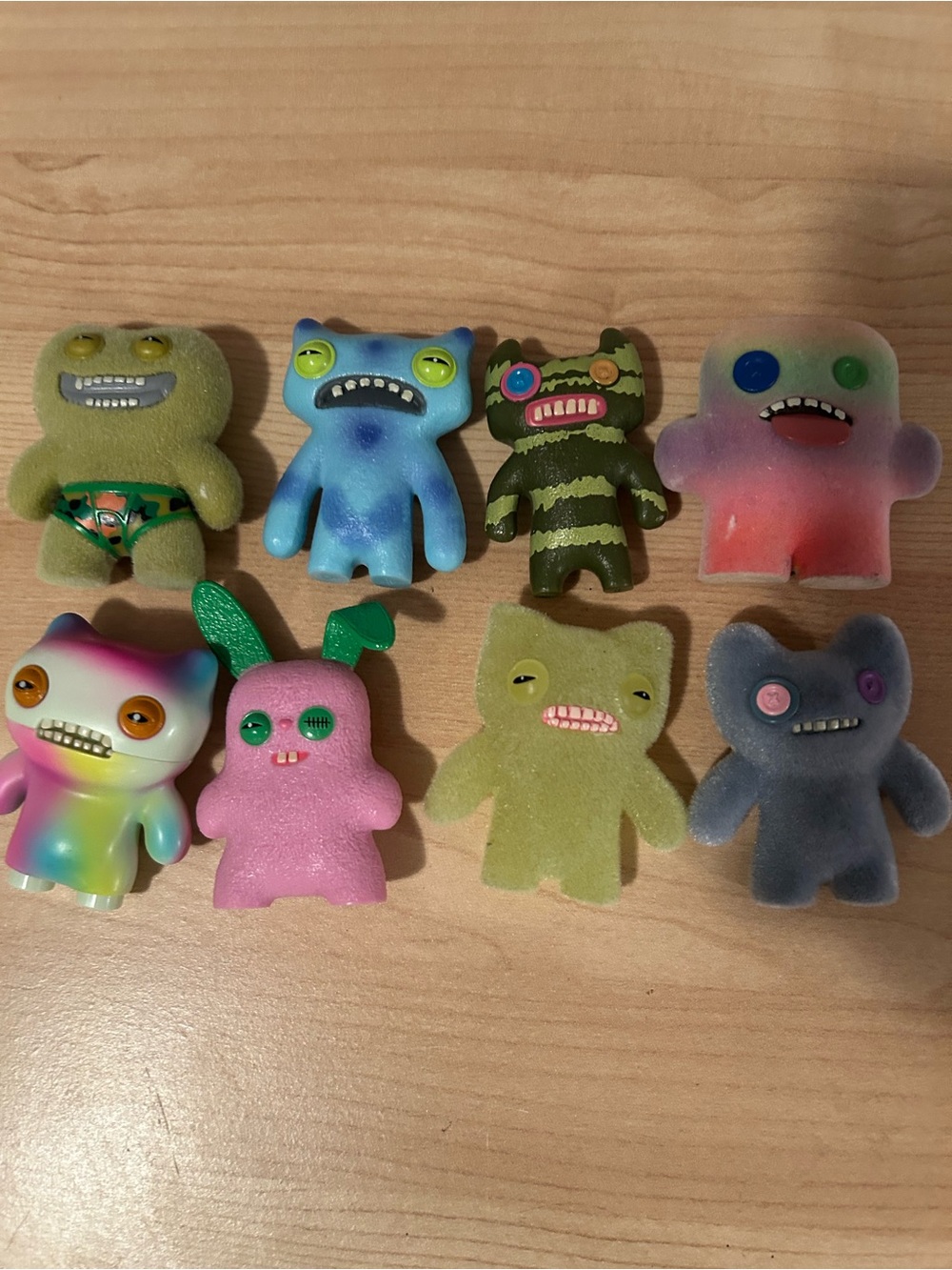 FUGGLER Colorful Plush-Look Collectible Monster Toys - Multicolor Set